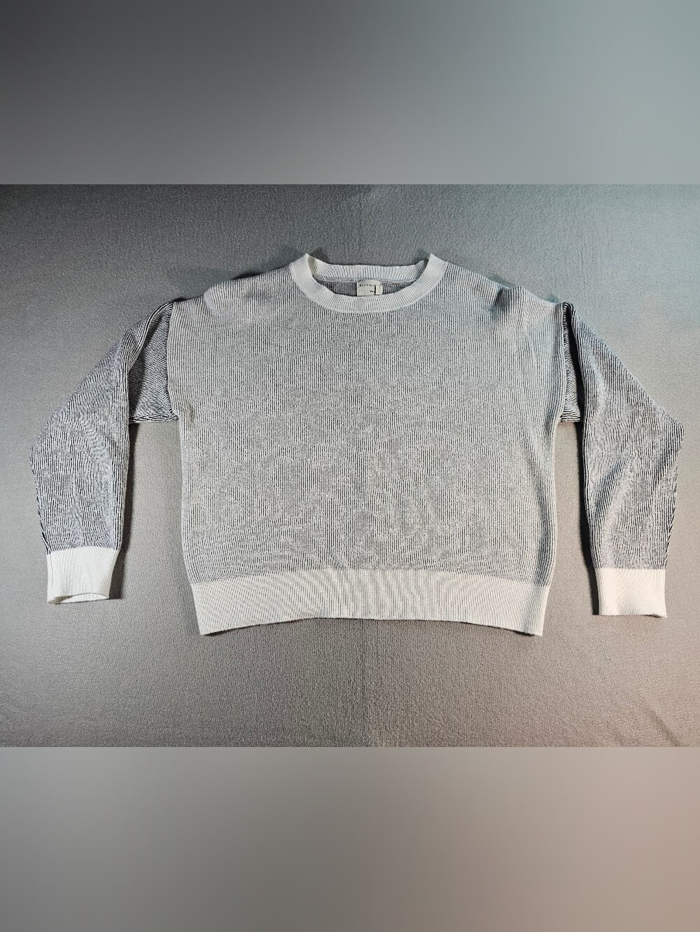 Dreamers Light Gray Ribbed Knit Mini Skirt